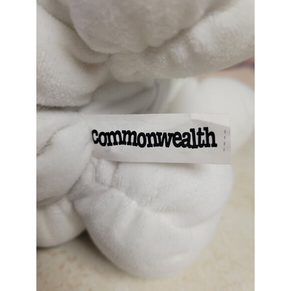 Vintage Commonwealth Puffy Cow Black & White Quilted Stuffed Animal 16" Soft - Picture 6 of 6